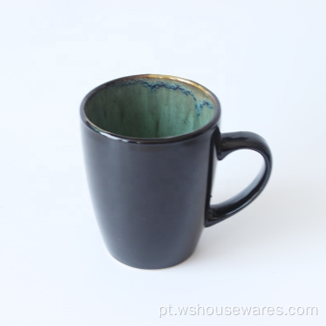 Nova caneca de porcelana branca de estilo nórdico